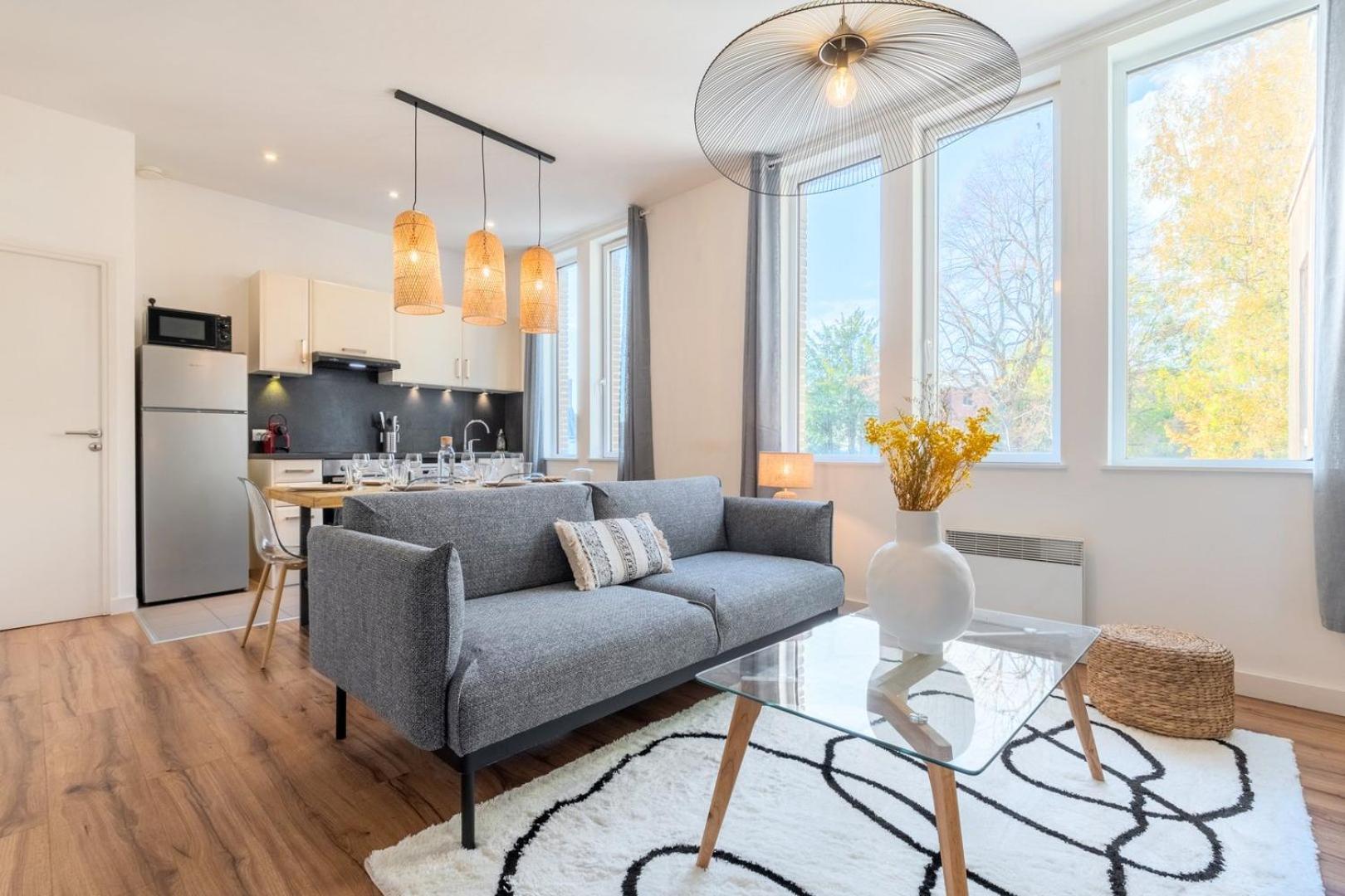 Modern, Quiet 3-Bedroom Apartment With Parking Marcq-en-Baroeul Exterior foto